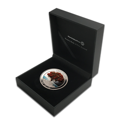 Pohutukawa coloured 1 oz Silver 2021 Proof