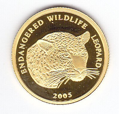 Leopárd 1/25 oz arany 2005 Proof