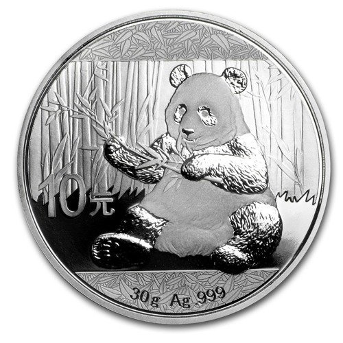 Chińska Panda 30 gramów Srebra 2017