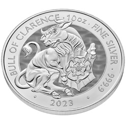 The Royal Tudor Beasts: The Bull of Clarence 10 uncji Srebra 2023
