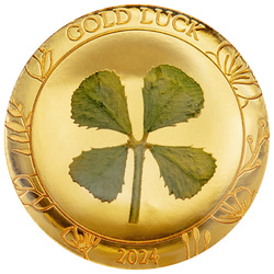 Palau: Four-leaf Clovers - Gold Luck 1 gram Złota 2024 Proof