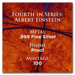 Niue: Icons of Inspiration:Albert Einstein 1 oz Silver 2022 Proof