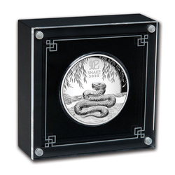 Perth Mint: Lunar III - Anno del Serpente da 5 once d'argento 2025 Proof High Relief