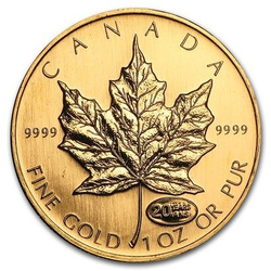 Canadian Maple Leaf 1 oz Gold 1999 (20 Years ANS Privy)