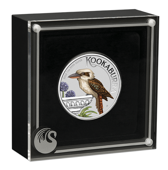 Színes kookaburra 1 uncia ezüst 2022 (World Money Fair)