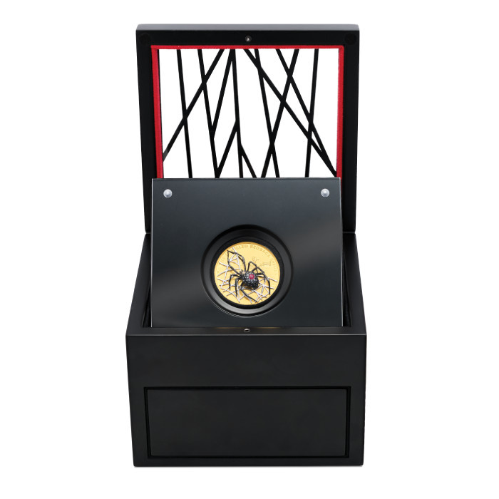 Pièce en or The Jewelled Redback Spider 2 onces d'or 2026 Diamond Proof