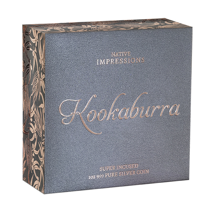 Niue: Impresiones Nativas - Kookaburra 1 oz Plata 2025 Dorado Prooflike Super Incused