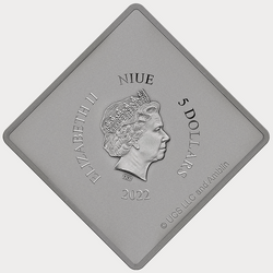 Niue: Jurassic World Dominion - T.REX kolorowany 2 uncje Srebra 2022 Antiqued Coin