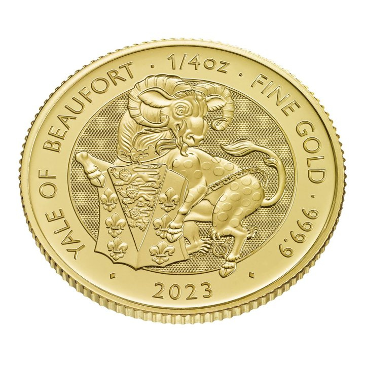The Royal Tudor Beasts: The Yale Of Beaufort 1/4 oz Gold 2023