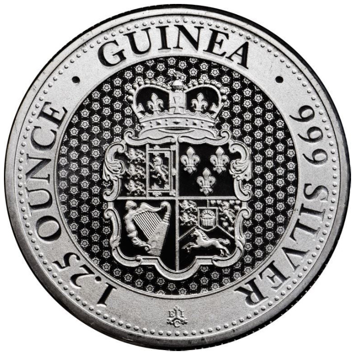 Sainte-Hélène : Rose Crown Guinea 1,25 once d'argent 2018