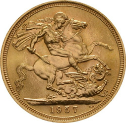 Gold Sovereign Elizabeth II - Great Britain 1957-1968