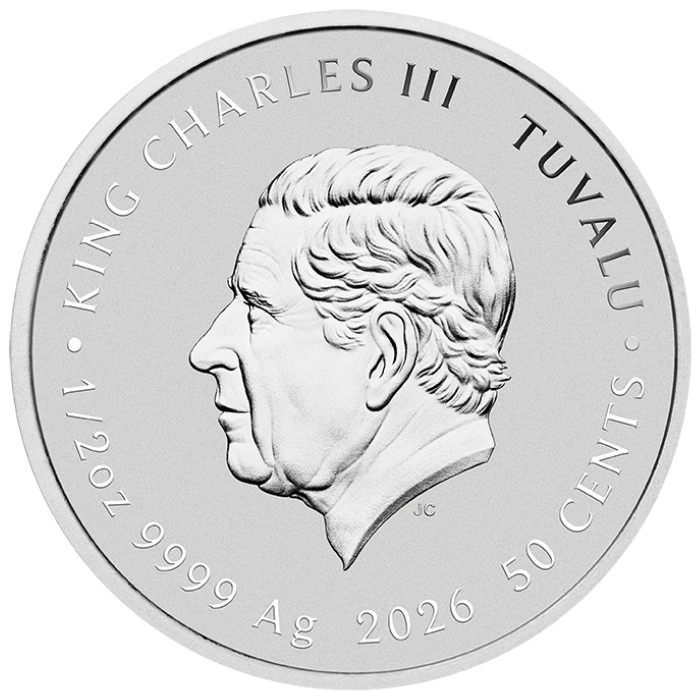 Moneda de plata Dune - House Atreides coloreada 1/2 onza de plata 2026 Proof