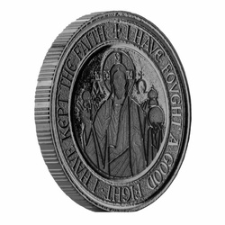 Samoa: Alpha & Omega 1/2 oncia d'argento 2021 Black Rhodium Proof