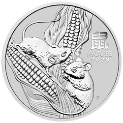 Lunar III: Rok Myszy 1/2 uncji Srebra PAKIET 100 SZTUK 2020