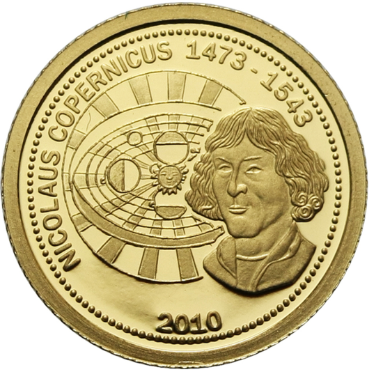 Mikołaj Kopernik 0,5 g Złota 2010 Proof
