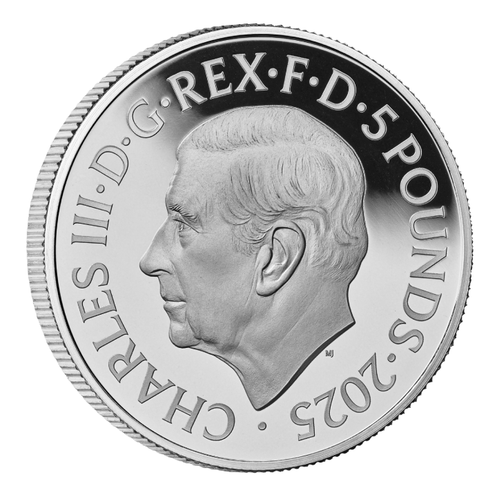 A szabadság 150. évfordulója színes 5 font ezüst 2025 Proof