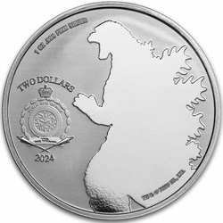 Niue: Godzilla vs Monsters - Mechagodzilla colored 1 oz Silver 2024 Slab
