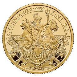 Zestaw 3 monet Premium Britannia Złoto 2023 Proof
