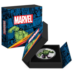 Niue: Marvel - Hulk colorata 1 oncia d'argento 2023 Proof
