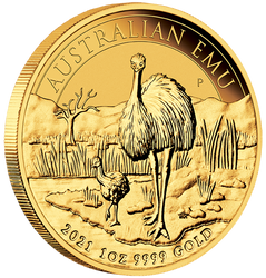 Australijski Emu 1 uncja Złota 2021 Pakiet 20 sztuk