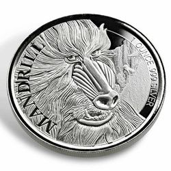Camerún: Mandril 1 oz Plata 2020