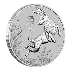 Perth Mint : Lunar III - Année du Lapin 1 once de platine 2023