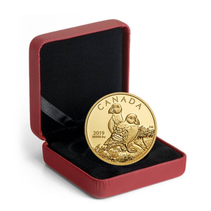 Canada: Atlantic Puffins 1 oz Gold 2019 Proof