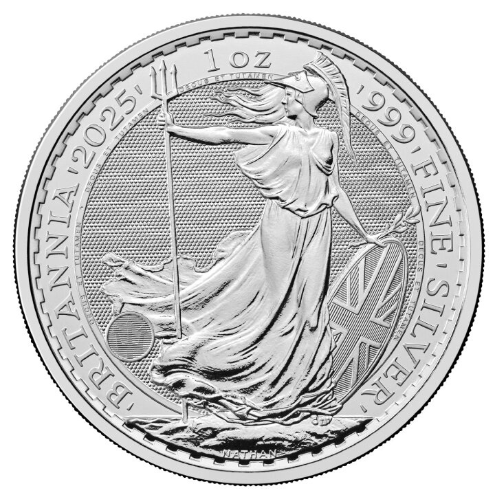 Britannia 100 uncji Srebra - przechowywane w bezcłowym magazynie w Nowym Jorku (Loomis)