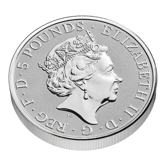 The Royal Tudor Beasts: Lion of England 2 oz Silber 2022