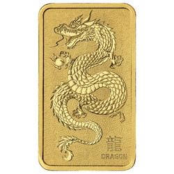 Sztabka The Perth Mint: Lunar - Rok Smoka 1 uncja Złota