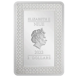 Niue : Cartes de tarot – L'Ermite colorée 1 once d'argent 2022 Proof