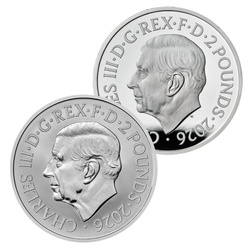 A Tudor-ház királyi állatai: A királynő oroszlánja 2 x 1 uncia ezüst 2026 Proof/Matte Proof