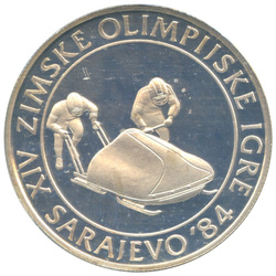 Zestaw 15 srebrnych monet Yugoslavia: Sarajevo Winter Olympics 1984 Proof