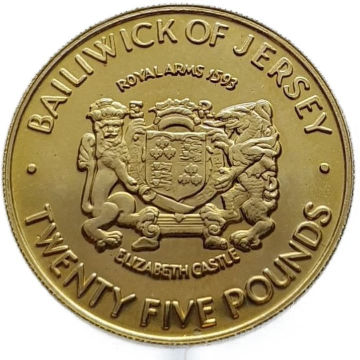 Bailiwick of Jersey: Matrimonio 25° anniversario di matrimonio di Elisabetta II £25 Oro 1972