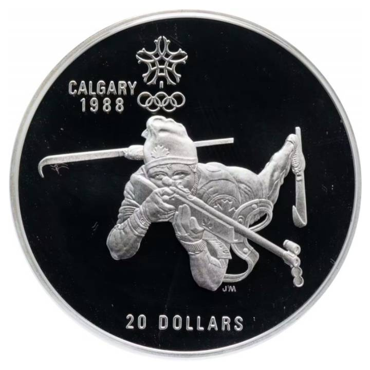 Canadá: Conjunto de 10 monedas Calgary Olympic Games 1988