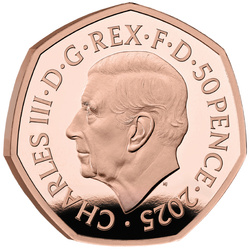 Stories of The Second World War 50p Gold 2025 Proof 