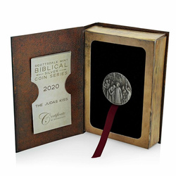 Niue: Biblické - Judův polibek 2 unce stříbra 2020 Proof Antiqued Coin