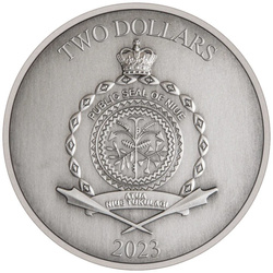 Niue: Harry Potter - Hogwarts Cámara de los Secretos 1 oz Plata 2023 Acabado Antiguo