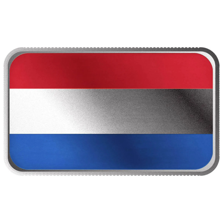 Scottsdale Mint Bar - színes holland zászló 1 uncia ezüst