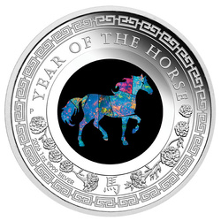Perth Mint : Lunar III – Année du Cheval 1 once d’Argent 2026 Proof Opal