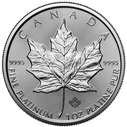 Feuille d'érable canadienne 1 once de platine 2024