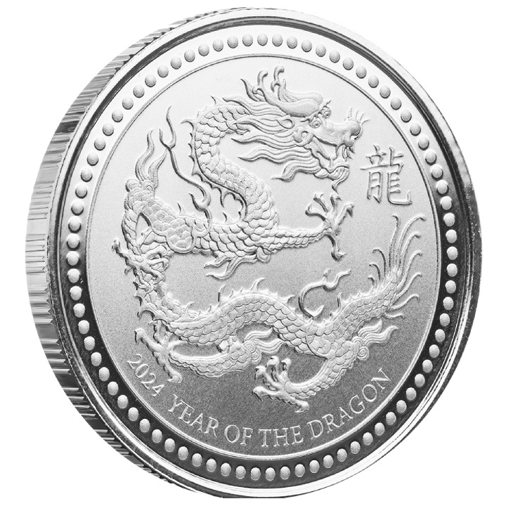 Samoa: Year of the Dragon 1/2 uncji Srebra 2024 Prooflike