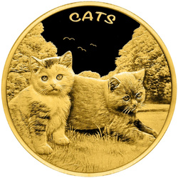 Fiji: Cats 1/10 uncji Złota 2024 Prooflike