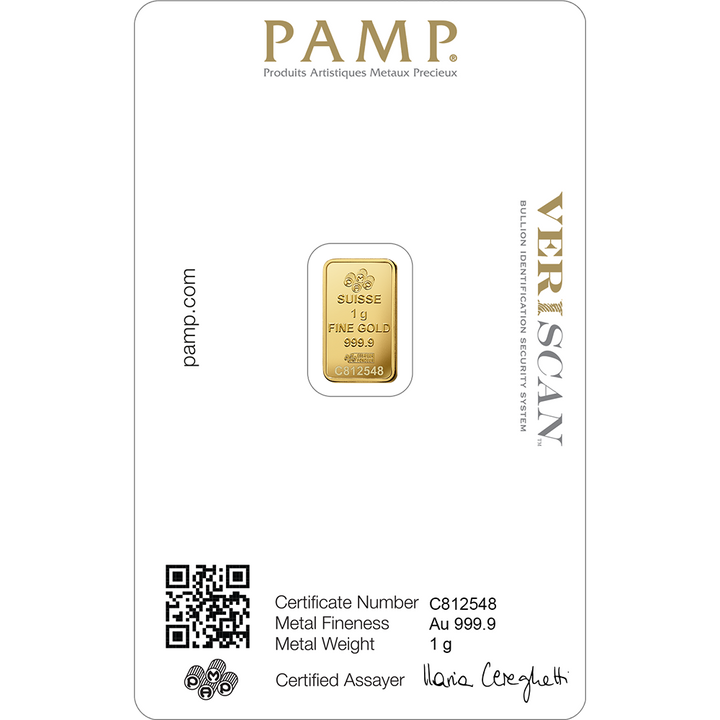 PAMP Lady Fortuna Veriscan 1 g Oro