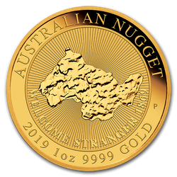"Welcome Stranger" Nugget 1 oz Goldmünze 2019