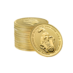 Bestias de la Reina: Carta Blanca de Richmond 1/4 oz Oro 2021