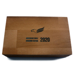 Set di 2 monete American Eagle - 1/4 di oncia d'oro e 1 oncia d'argento 2020 Diamond Edition