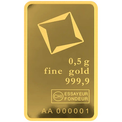 Zlatý slitek Valcambi 0,5 g zlata