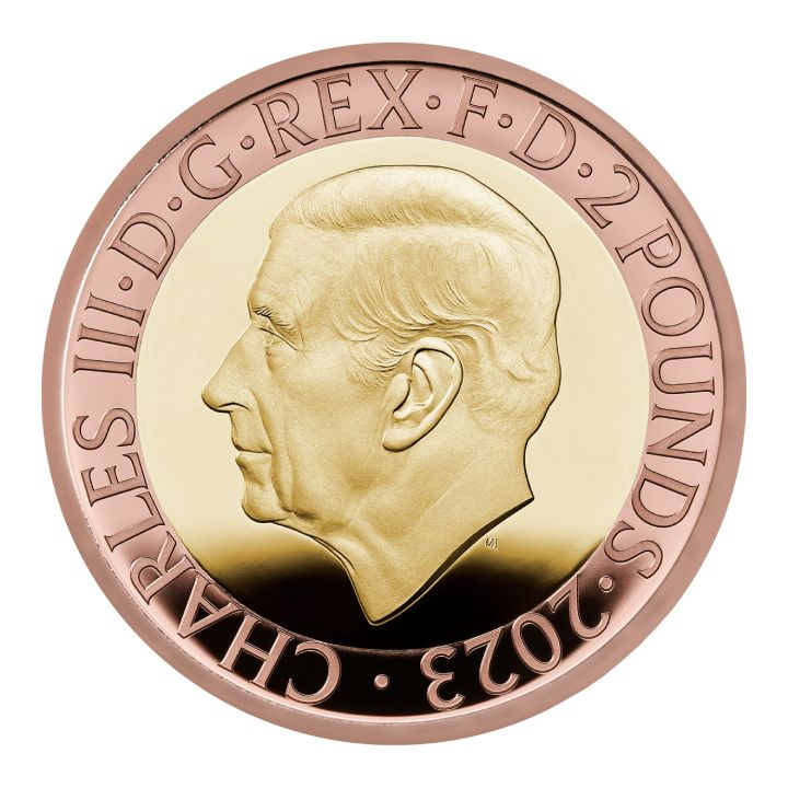 Sada 5 mincí Velká Británie Zlato 2023 Proof Pamětní mince