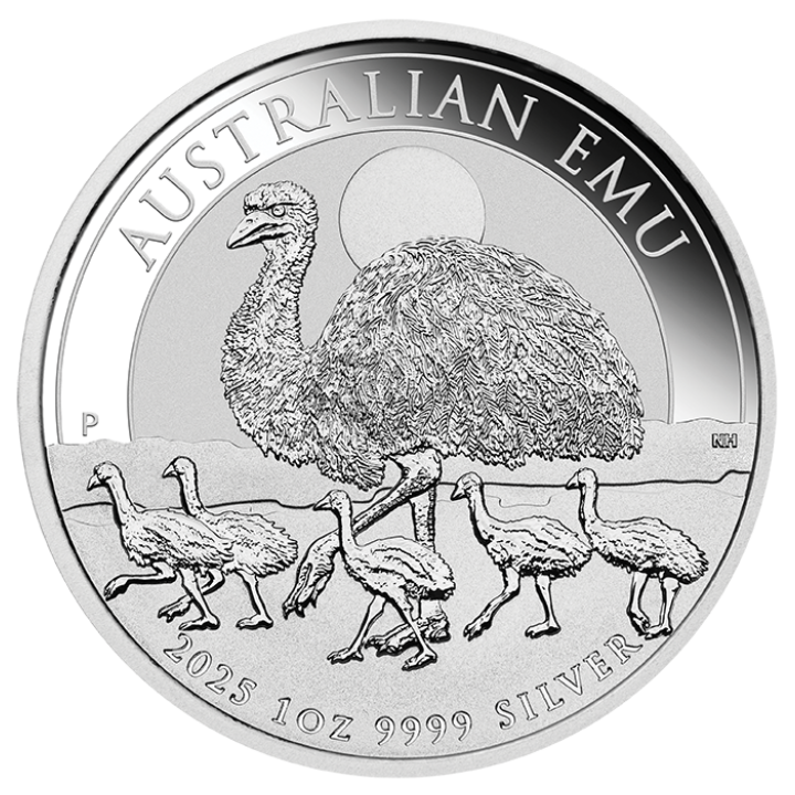 Australský Emu 1 oz Stříbra 2025 MS 70 NGC First Day of Issue